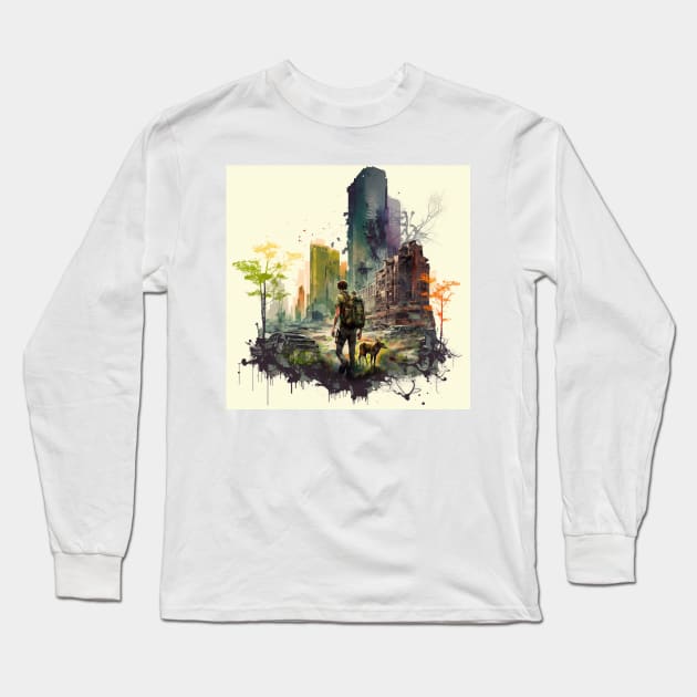 The Last of Us inspired design Long Sleeve T-Shirt by Buff Geeks Art